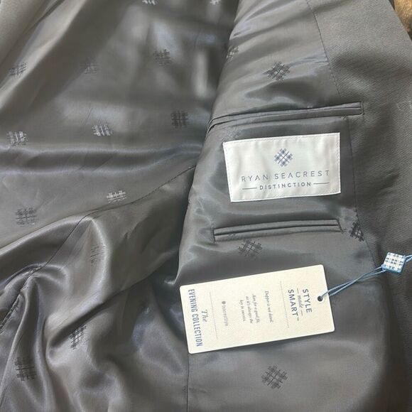 NWT Ryan Seacrest Distinction Jacket/Coat 42S Black modern fit - Picture 8 of 9